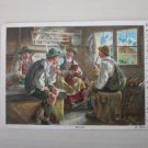 Artist Postcard, "Rivals", Genuine, Original