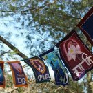 World Peace Prayer Flag Diversity Rainbow Garden Bali Batik Balinese Wall Art