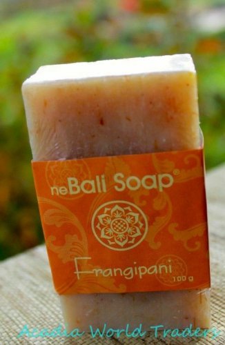 Bali Frangipani Bar Soap Handmade cold process Natural coconut oil vegan