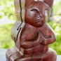 Yoga Cat Meditating Secret puzzle Box Stash Trinket carved suar wood Bali Art