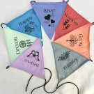 Prayer Flag String Positive Energy Affirmation Garden banner Handmade Bali Art