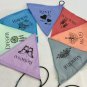 Prayer Flag String Positive Energy Affirmation Garden banner Handmade Bali Art