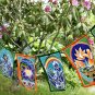 Sacred Lotus Prayer Flag  Wall hanging Handmade Bali Batik Art banner bunting