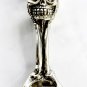 Gothic Skull & Bones Bottle Opener figure Solid handmade Cast Silvered Bronze