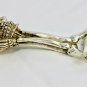 Gothic Skull & Bones Bottle Opener figure Solid handmade Cast Silvered Bronze