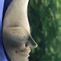 Chandra Man in the Moon Mask Wall art Natural Hibiscus Wood Carving Bali Art 9"