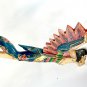 Flying Winged Dewi Sri Goddess Mobile Spirit Chaser Carved Wood Bali art Teal