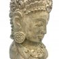 Buddha Head Planter Garden Statue handmade cast lava stone Bali Yard Art