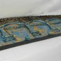 Infinite Faces Buddha Wall Sculpture Panel Hand Carved Painted Balinese art Blue