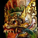 Balinese Mask Guardian Singa Lion Barong Topeng Demon Bali Wall Art carved wood