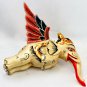 Flying Elephant mobile demon chaser Bali carved wood Balinese folk Art