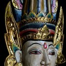 Balinese Dewi Sita Mask Sinta Goddess Ramayana Bali Wall art hand carved wood