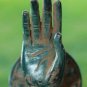 Bronze Buddha Mudra hands Knob Handle Cabinet Pull Cast Verdigris Bali Art