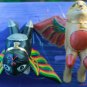 Flying Black Cat mobile set Spiritchaser Hand carved painted wood Bali Folk Art