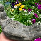 Buddha Mudra Blessing Hand Statue Incense burner cast Lava stone Bali art