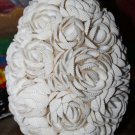 Rose Seashell Table Accent Lamp Natural Shell Home Decor Handmade Bali Art 10"