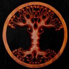 Tree of life Wall Sculpture Plaque Panel Hand Carved wood Mahogany Balinese Art