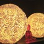 Rose Shell Globe Table Accent Lamp Natural Shell Home Decor Handmade Bali Art