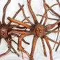 Nature Sun Goddess Tree Root spirit Sculpture Carved wood Balinese art 12"