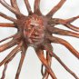 Nature Sun Goddess Tree Root spirit Sculpture Carved wood Balinese art 12"