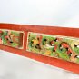 Vintage Teak wood Floral Wall art Antique House ventilation Panel Java Indonesia