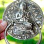 Buddha Lotus Pose Door Knocker knob Handle lost wax Cast Bronze Bali Art