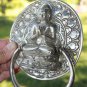 Buddha Lotus Pose Door Knocker knob Handle lost wax Cast Bronze Bali Art