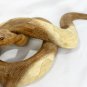 Python Boa Constrictor Snake Statue handmade wood carving sculpture Bali Art