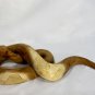 Python Boa Constrictor Snake Statue handmade wood carving sculpture Bali Art