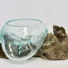 Blown Terrarium slumped molten glass driftwood Betta Fish Bowl Christmas gift