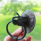 Vintage Elephant Ganesha Bronze Door Knocker Handle Knob lost wax cast Bali Art