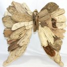 Driftwood Angel Wings Sculpture Wall Art Wood Rustic Beach Cottage Lodge Decor