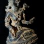 Vintage Dewi Sri Bronze Statue Rice Goddess Lakshmi Verdigris Balinese Art