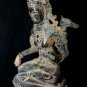 Vintage Dewi Sri Bronze Statue Rice Goddess Lakshmi Verdigris Balinese Art