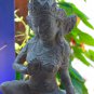 Kwan Yin Garden Statue Buddhist Water & Moon Goddess Cast Lava Stone Art