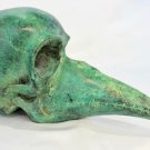 Gothic Black Plague Mask Bird Skull Statue lost wax Cast Bronze Balinese Art