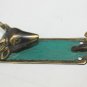 Bronze Deer Stag wall hook peg coat rack hanger farmhouse decor Bali Art