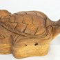Sea Turtle Secret Puzzle Box Trinket Jewelry Hand Carved Wood