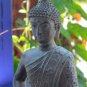 Enlightened Buddha Meditating Garden Statue Cast lava stone Bali Yard Art