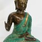 Buddha Abhaya Mudra Statue Solid Bronze Lost Wax Cast Sculpture Bali Art