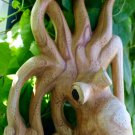 Octopus Sea-life Statue Balinese wood carving Sculpture Bali Wall art