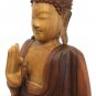 Buddha Sculpture Vitarka Teaching Mudra Hand carved wood statue Bali art