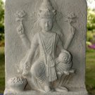 Lotus Lakshmi Goddess Garden statue Cast limestone Handmade Balinese Yard art