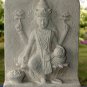 Lotus Lakshmi Goddess Garden statue Cast limestone Handmade Balinese Yard art