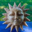 Sunburst Sun Surya Mask Wall art Sculpture Handmade Carved Wood Bali Art
