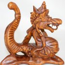 Dragon Basuki Cosmic Naga Statue Hand carved Wood Sculpture Balinese Art