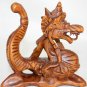 Dragon Basuki Cosmic Naga Statue Hand carved Wood Sculpture Balinese Art