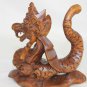 Dragon Basuki Cosmic Naga Statue Hand carved Wood Sculpture Balinese Art