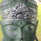 Serene Buddha Mask wall art sculpture Balinese Hand Carved Wood Asian Home Decor