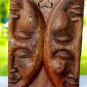 Moon Phase Secret Puzzle Box Trinket Jewelry Stash hand carved wood Bali Art